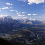 Banff Range From The Gondola Banff Town And The Fairmont G Flickr