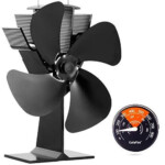 GALAFIRE 2 Years Eco Heat Powered Wood Stove Fan For Gas Pellet Log