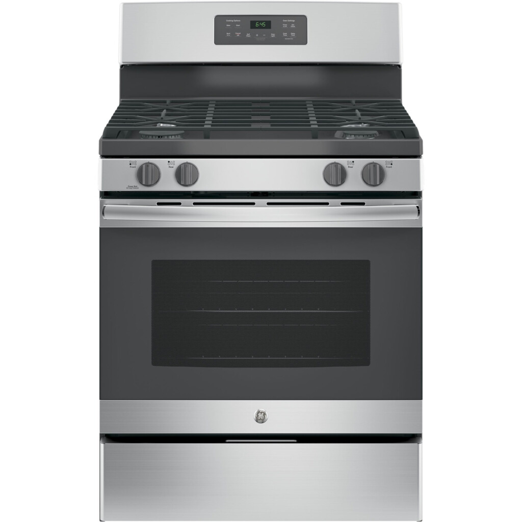 GE Appliances JGB645SEKSS 30 Free Standing Gas Range With 15 000 BTU 