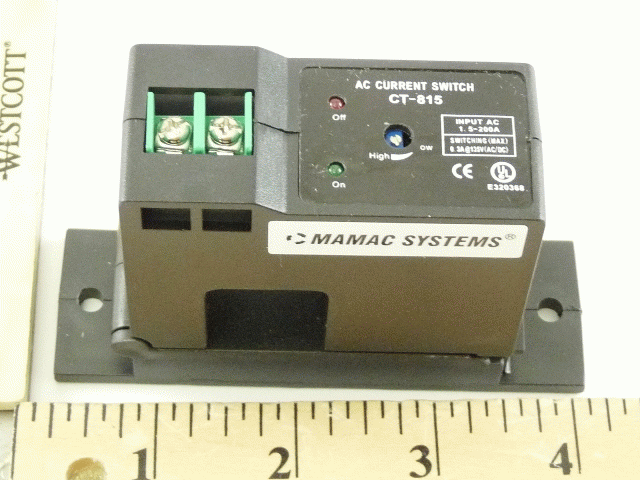 Mamac CT 815 Current Switch 1 200A Adj Split Core Curr Sw