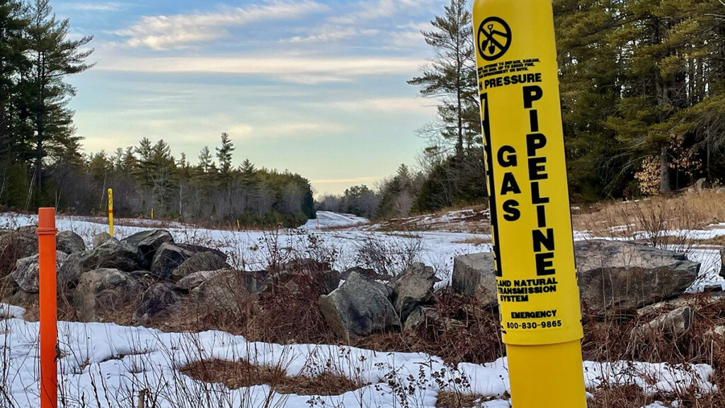 Otisfield Natural Gas Pipeline Marker The Maine Monitor