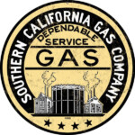 Southern California Gas Company Reproduction Sign 14 Round