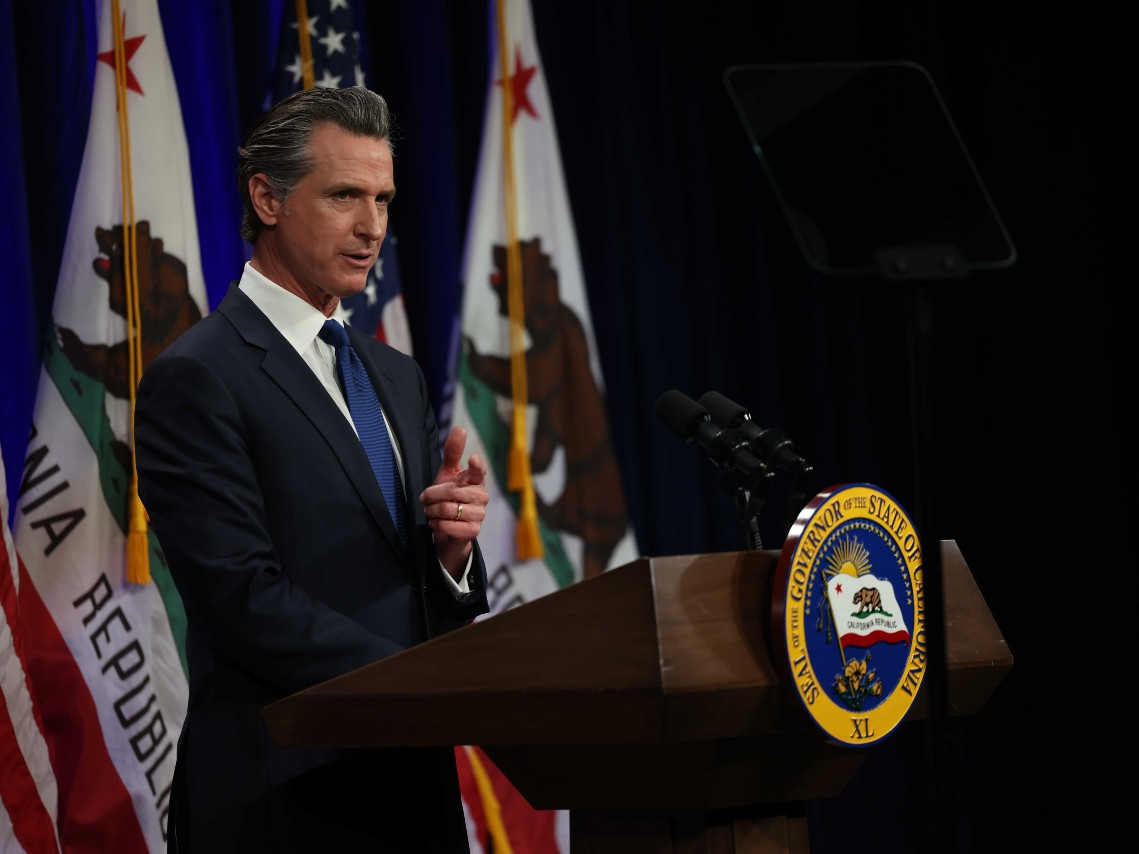 Watch Gov Newsom Touts California Pandemic Response Teases Gas Tax