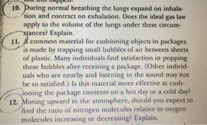 10 During Normal Breathing The Lungs Expand On Chegg