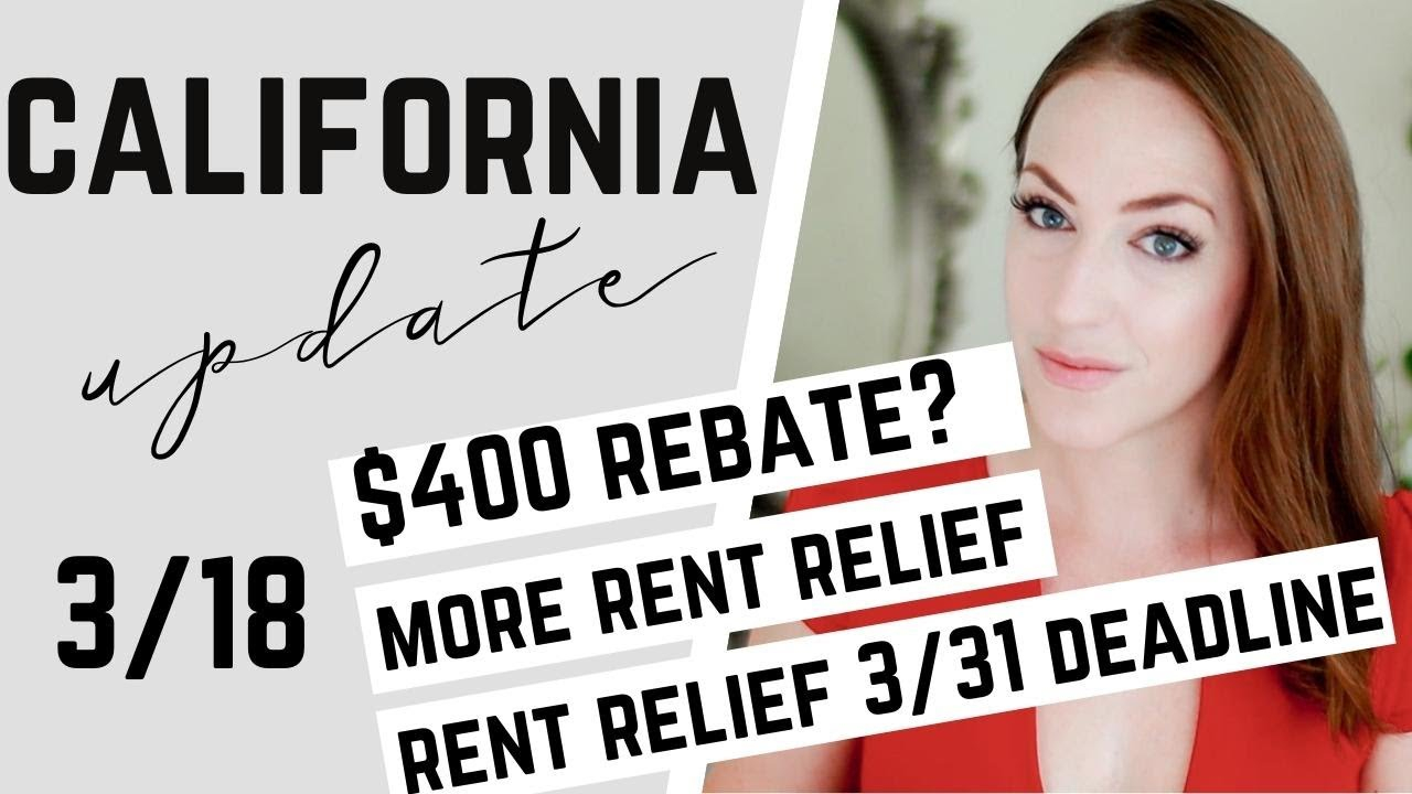 California 400 Gas Rebate Stimulus California Rent Relief Update