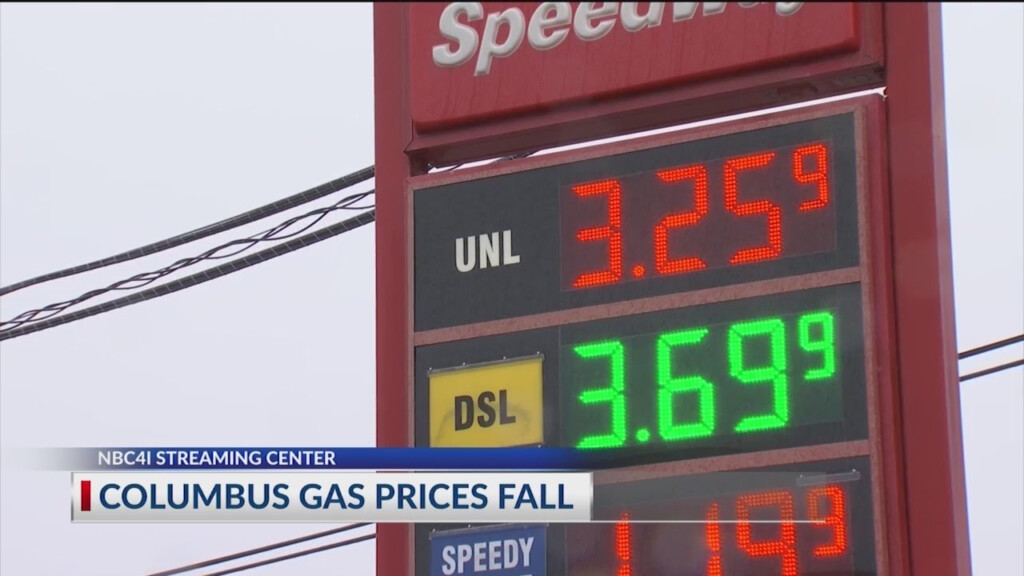 Columbus Gas Prices Fall Another 5 Cents YouTube