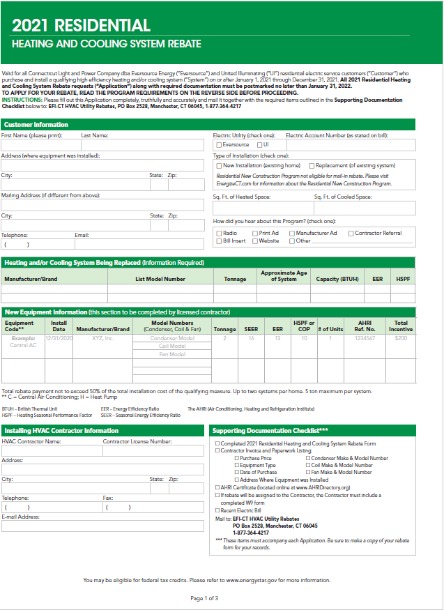 Connecticut Rebates