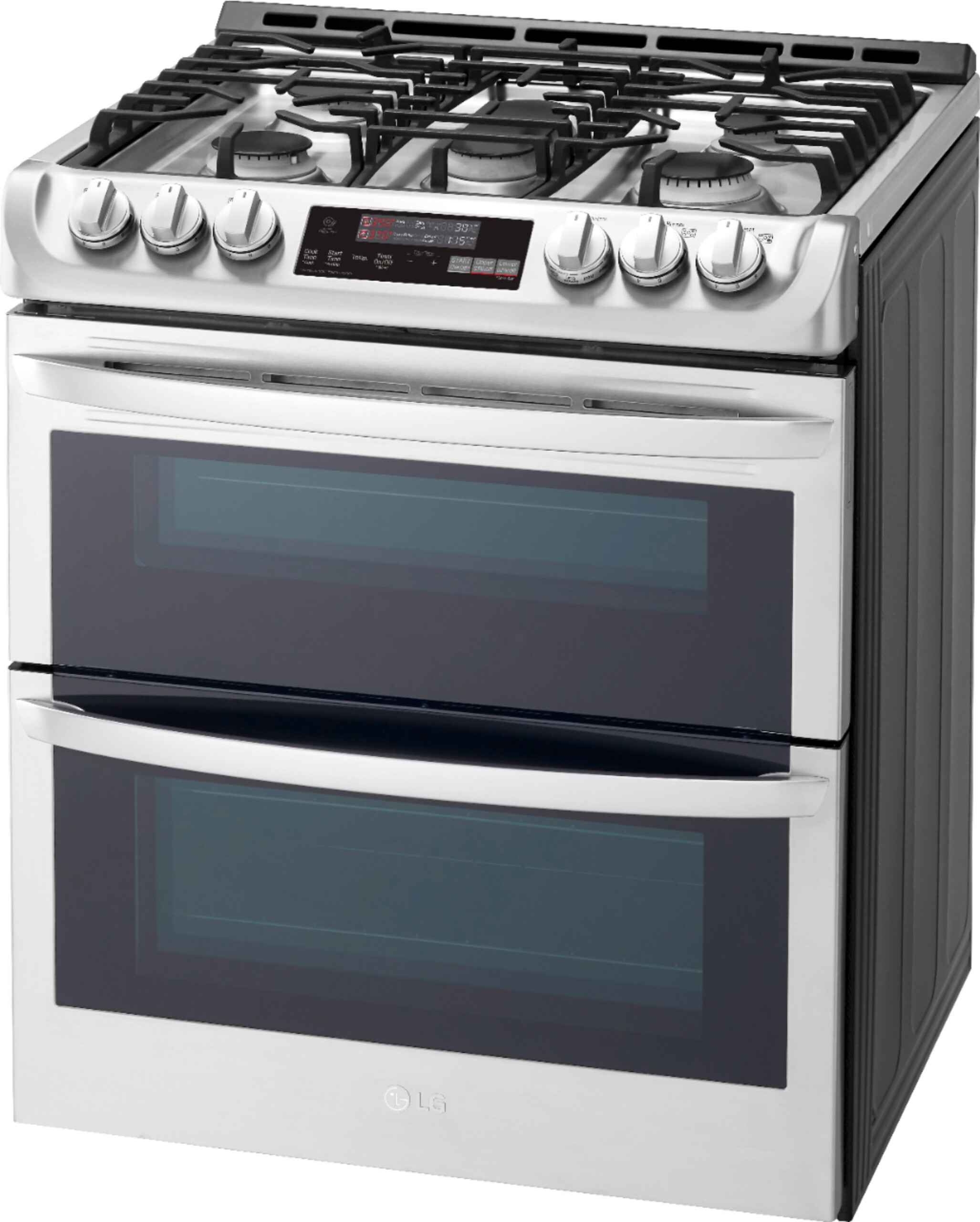 Customer Reviews LG 6 9 Cu Ft Self Cleaning Slide In Double Oven Gas 