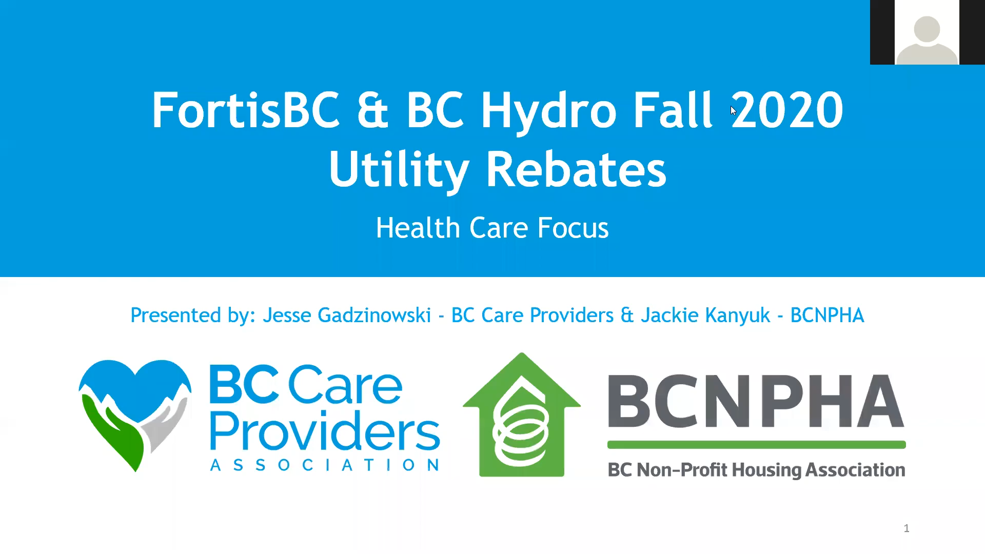 FortisBC And BC Hydro Fall 2020 Utility Rebates Non Profit Housing