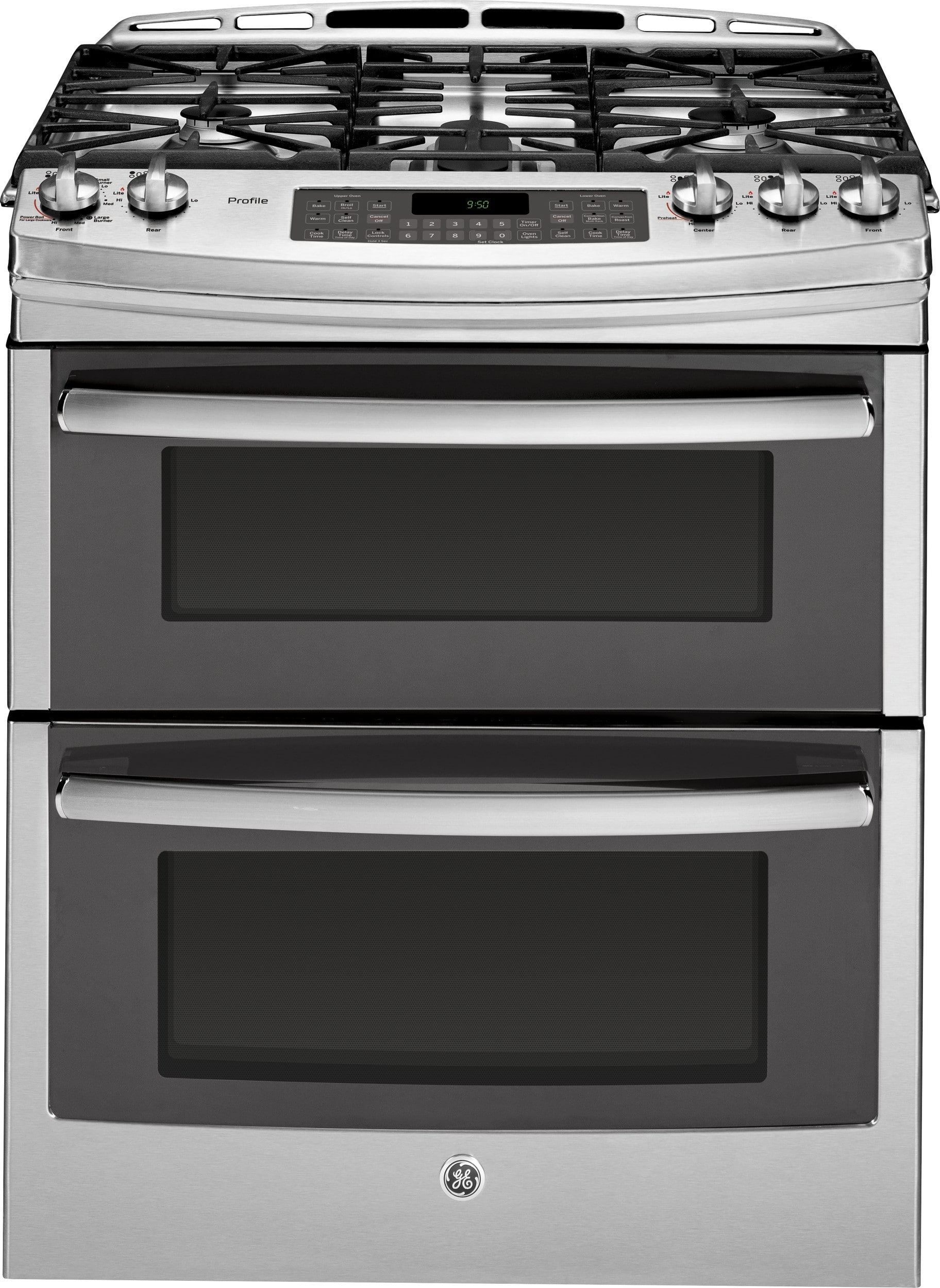 GE PGS950SEFSS 30 Inch Slide In Double Oven Gas Range With Convection