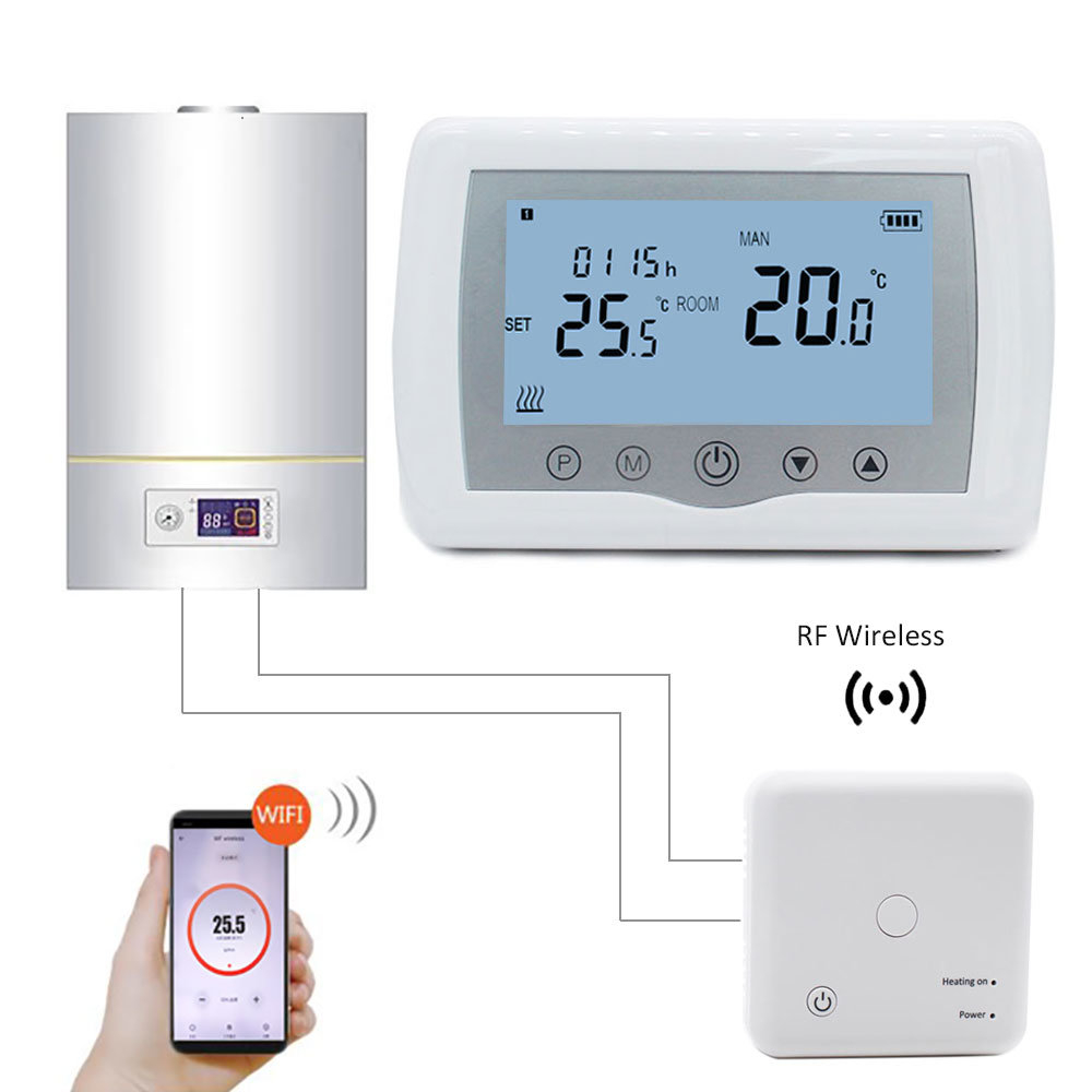 Home Improvement Smart Wifi Room Thermostat For Water And Gas Boiler 