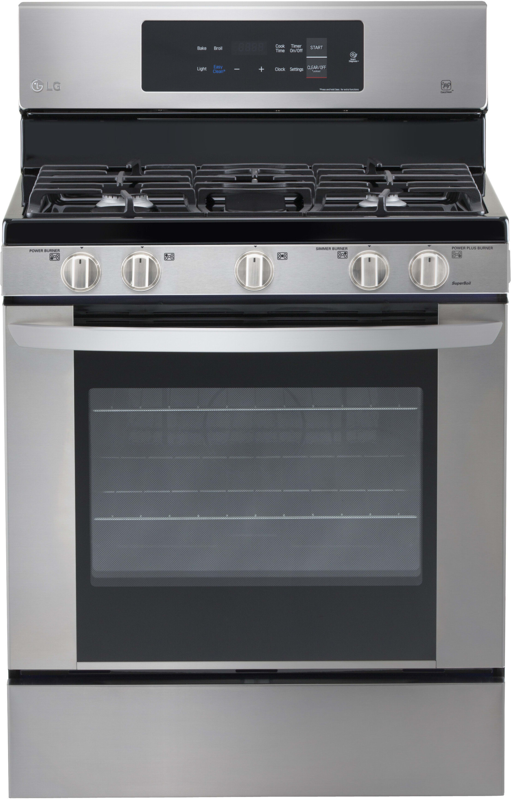 LG LRG3061ST 30 Inch Gas Range With 20 Minute EasyClean Mode 