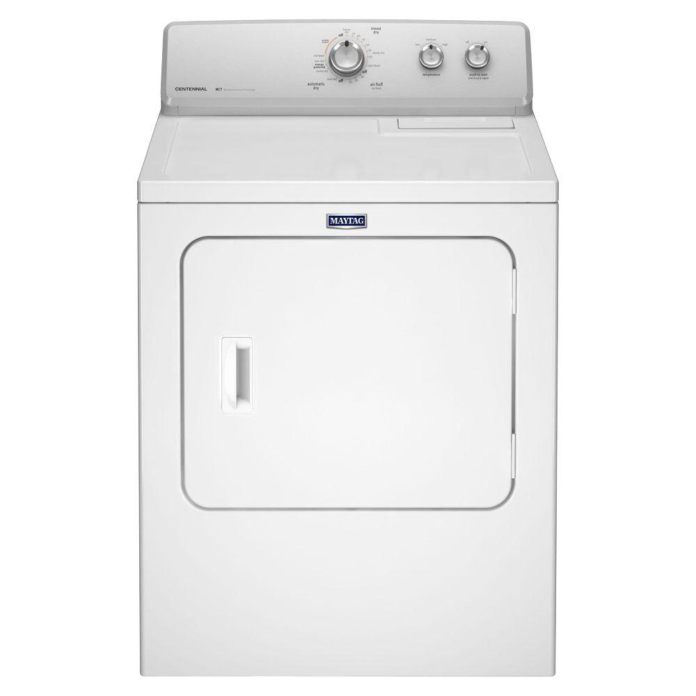 Maytag 7 0 Cu Ft 120 Volt White Gas Vented Dryer With Wrinkle Control