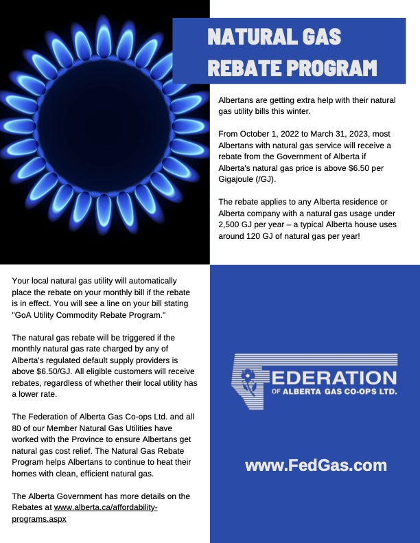 Natural Gas Rebate Program Smoky Lake