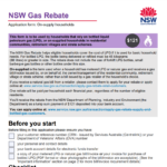 NSW Gas Rebate Form 2023 Printable Rebate Form Gas Rebates