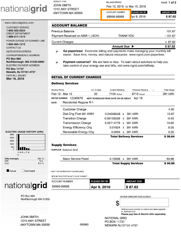 Understanding Your Massachusetts Electric Electricity Rate