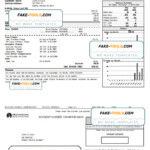 USA Michigan Gas Utilities Utility Bill Template In Word And PDF Format