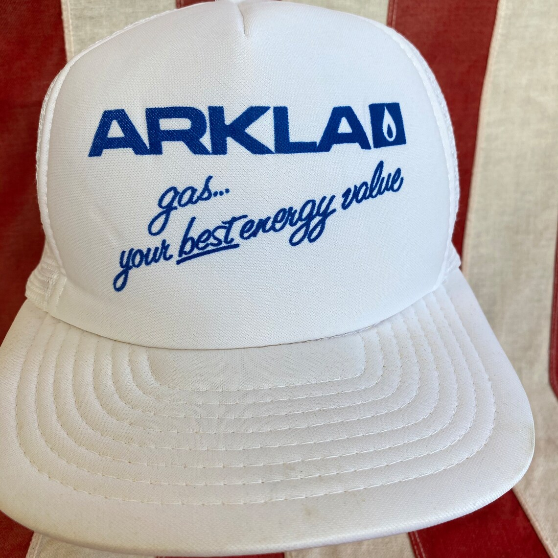 Vintage 80s Arkla Gas Mesh Trucker Hat Etsy UK