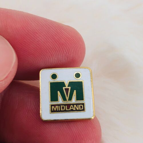 Vtg Midland Coop Gas Station Logo Enamel Advertising Lapel Pin Tie Tac 